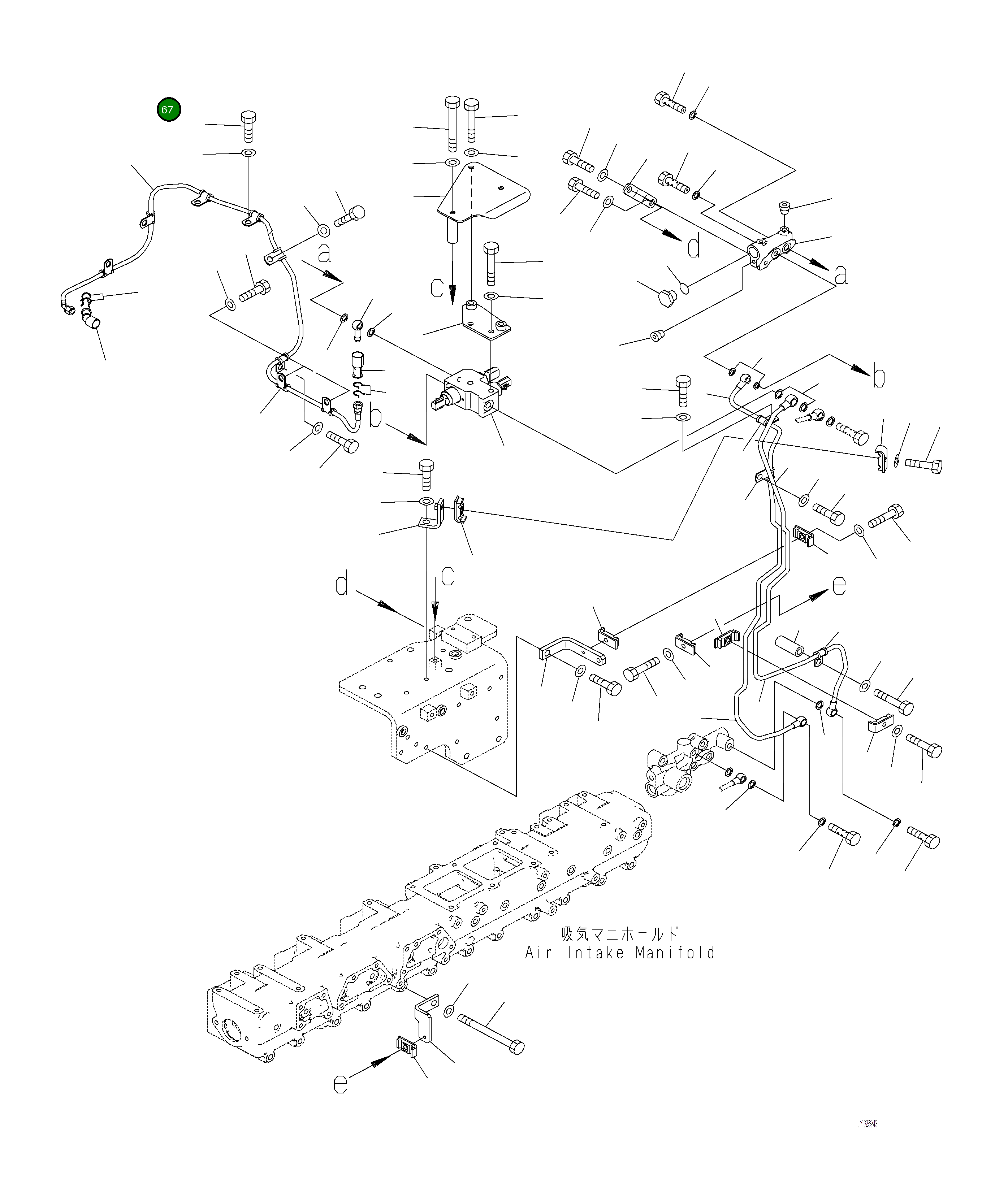 Крышка 6262-71-7390  Komatsu