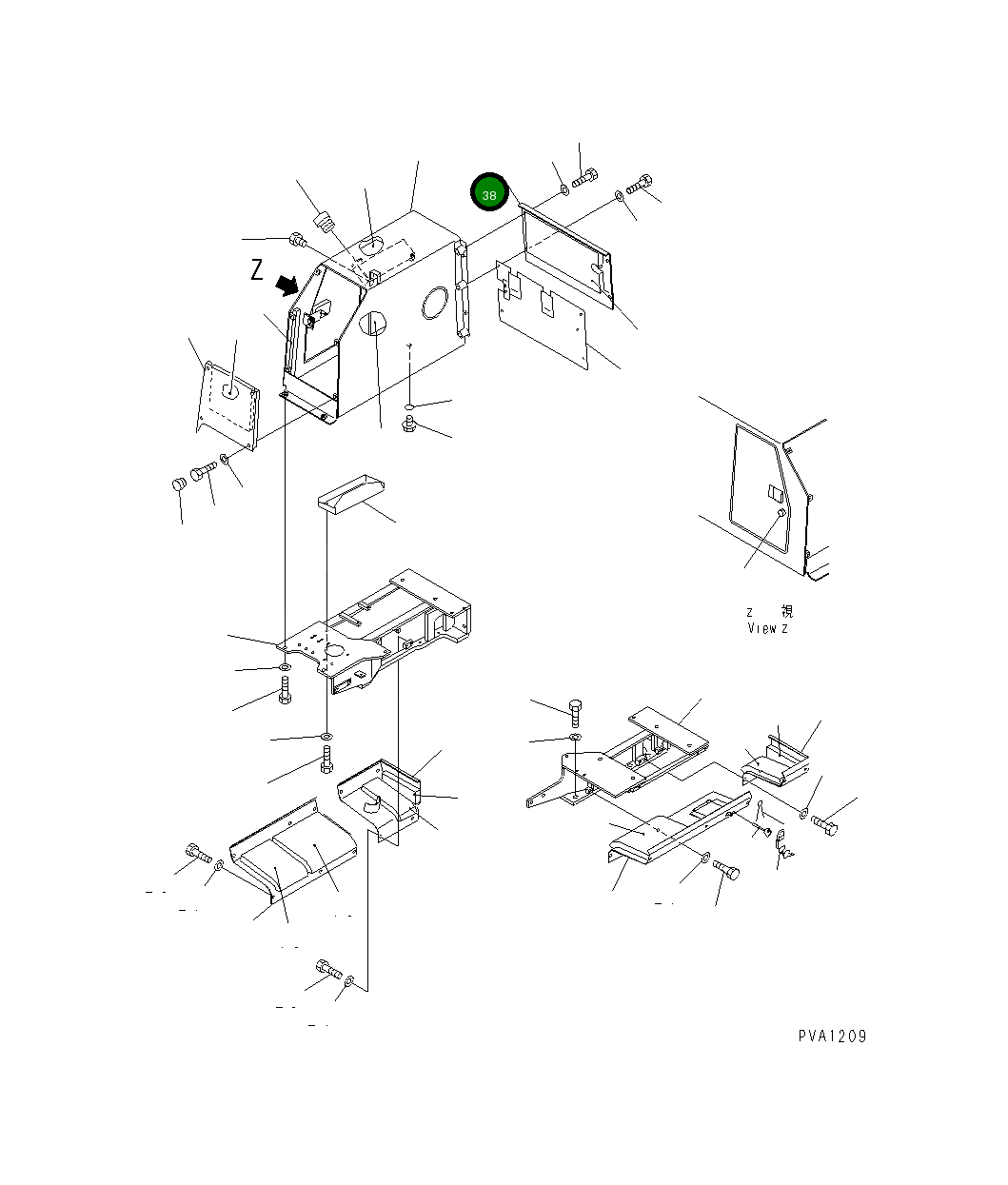 Крышка 114-C62-2610  Komatsu