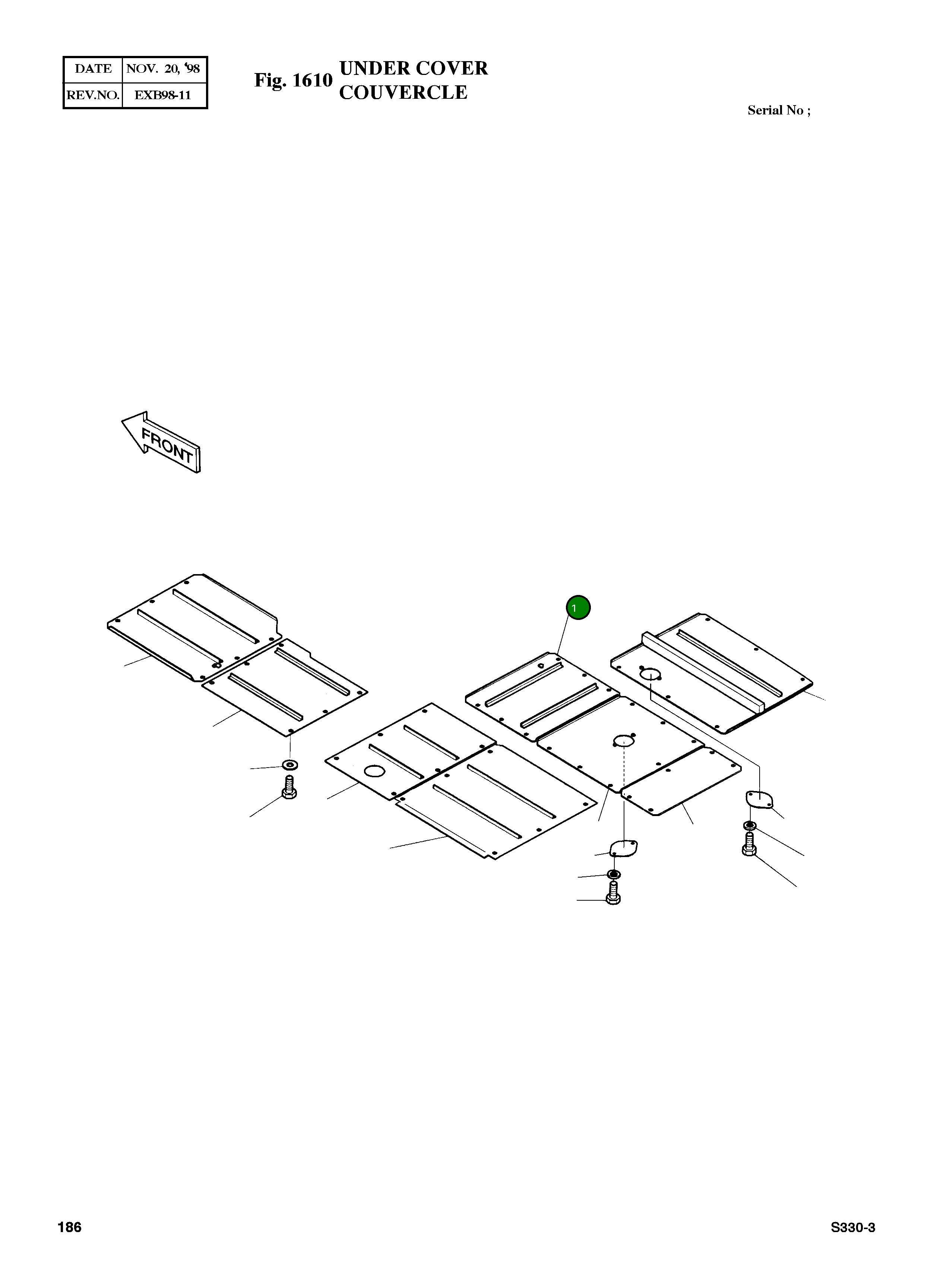 Крышка 2621-2408B  Komatsu
