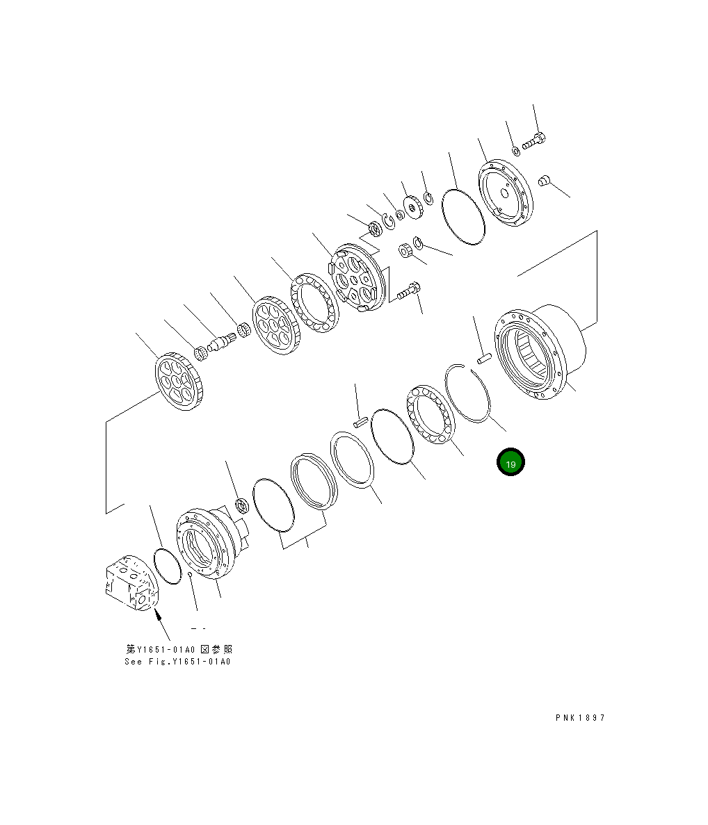 Кольцо TZ700C1016-00 Komatsu
