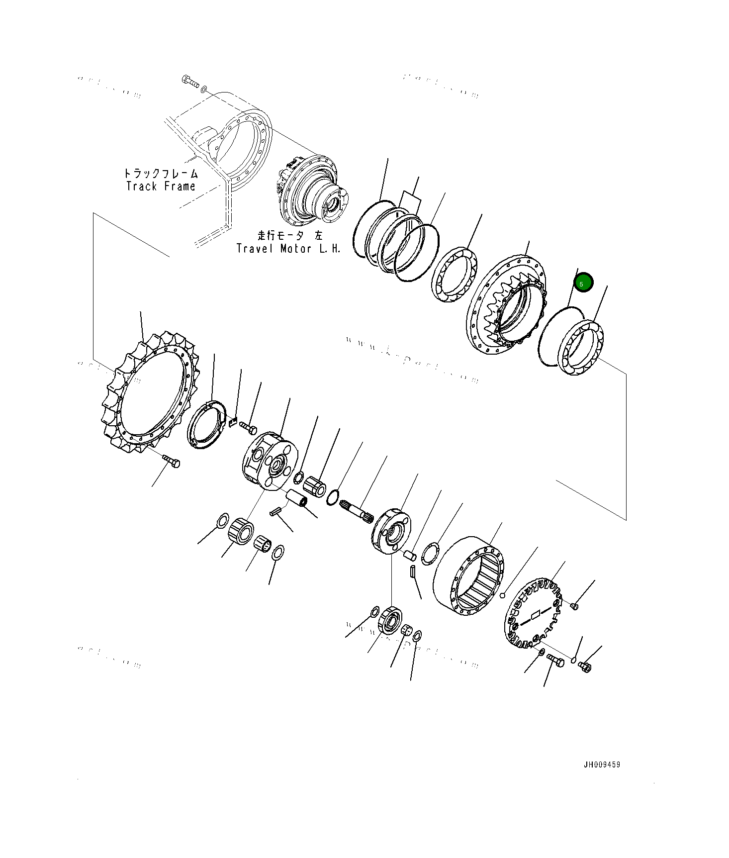 Кольцо уплотнительное (O-Ring) 20Y2722280 Komatsu