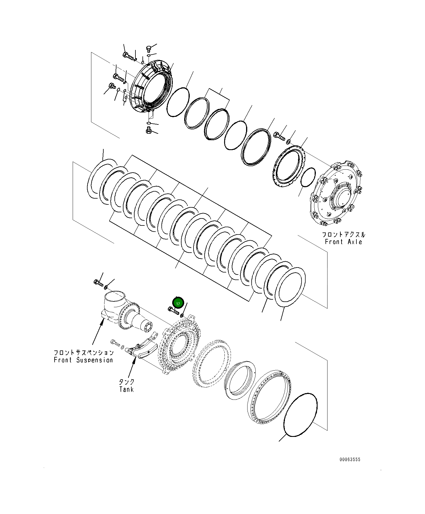 Болт 01011-62060  Komatsu
