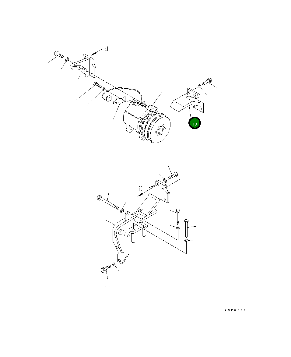 Крышка 21W-978-3890 Komatsu