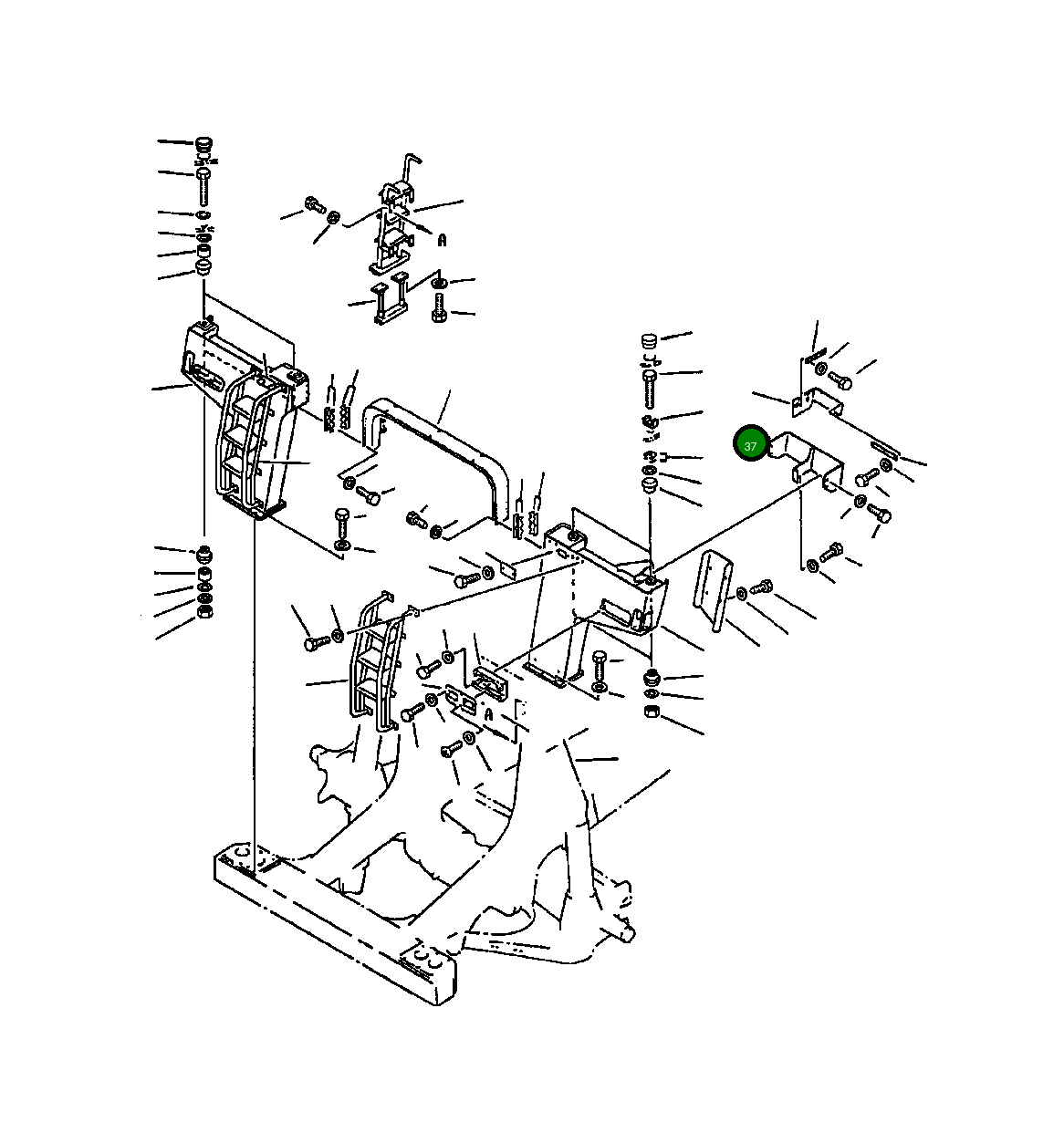 Крышка 561-54-61582  Komatsu