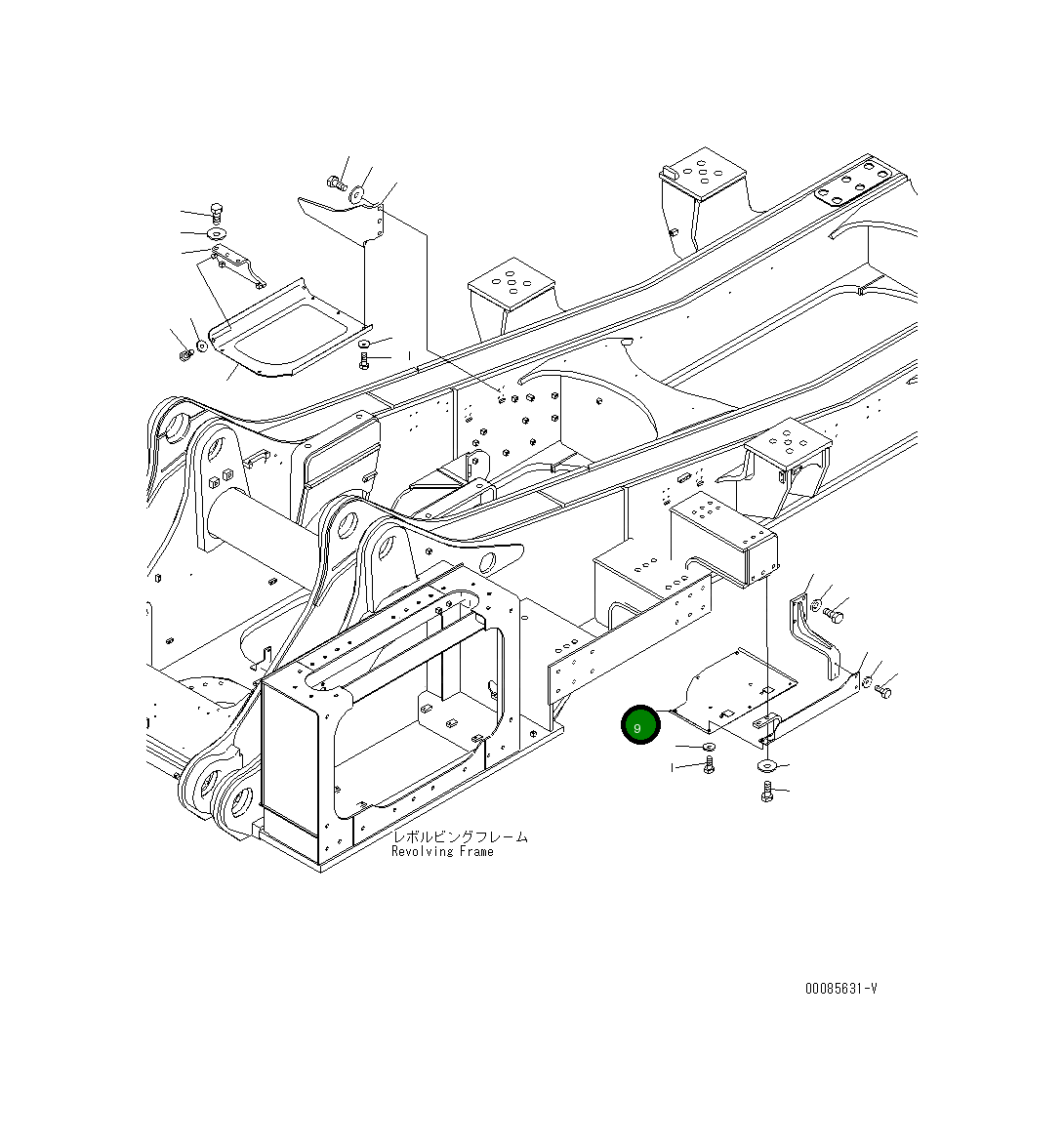 Крышка 21T-53-32530 Komatsu