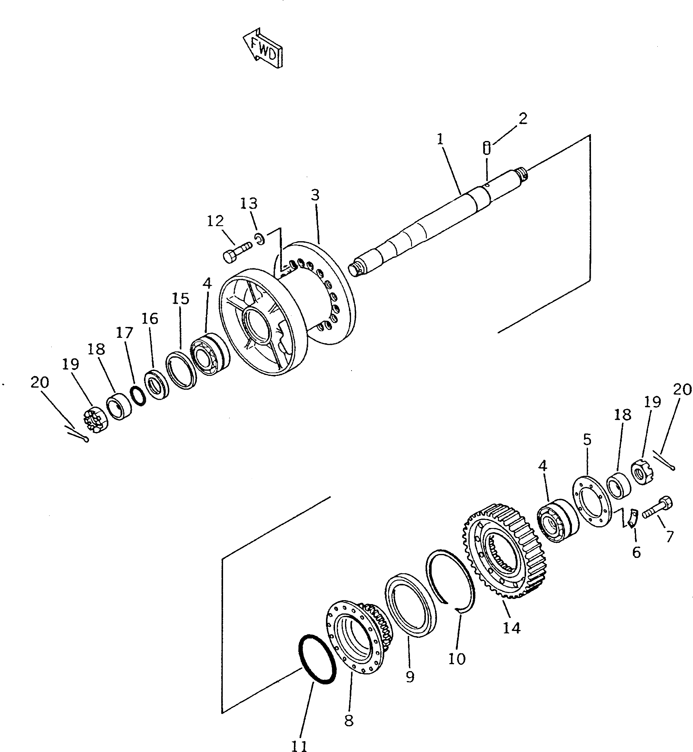 Кольцо уплотнительное (O-Ring) 07000-45330  Komatsu
