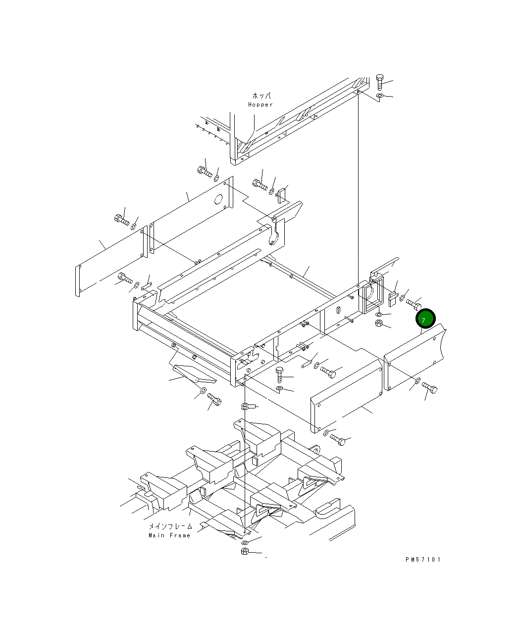 Крышка 277-70-53251 Komatsu