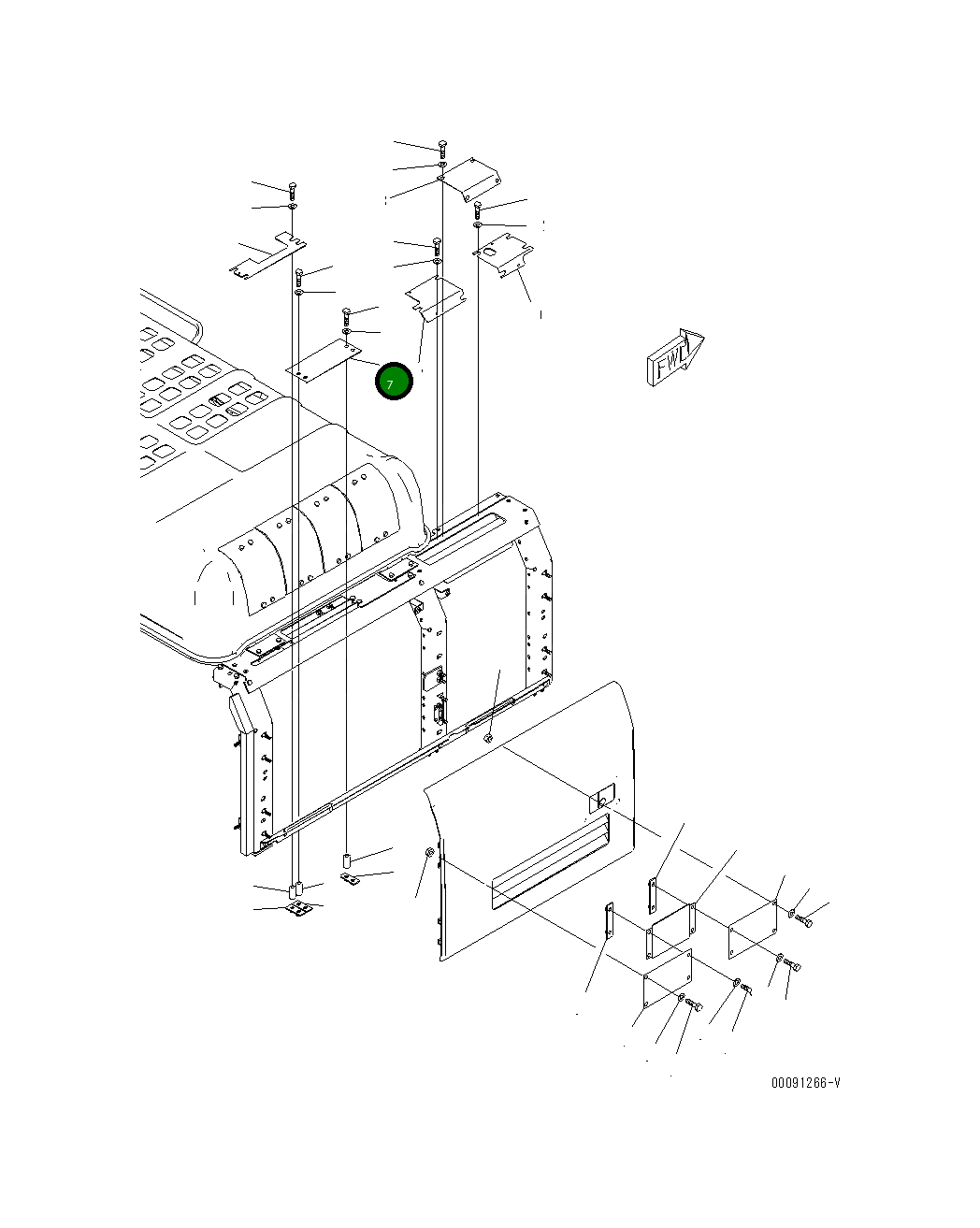 Крышка 208-54-74820 Komatsu