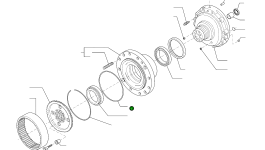 Кольцо уплотнительное (O-Ring) 42W-22-H0P96 Komatsu