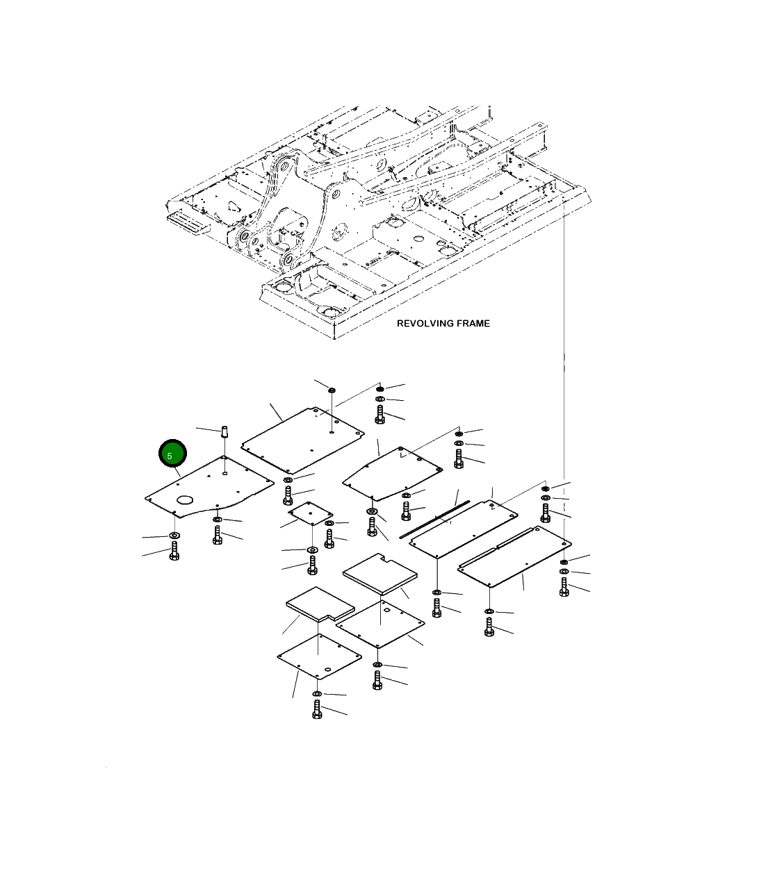 Крышка 2A5-54-13611 Komatsu