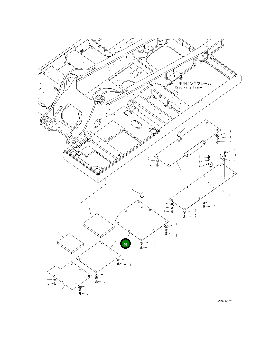 Крышка 207-54-77111  Komatsu