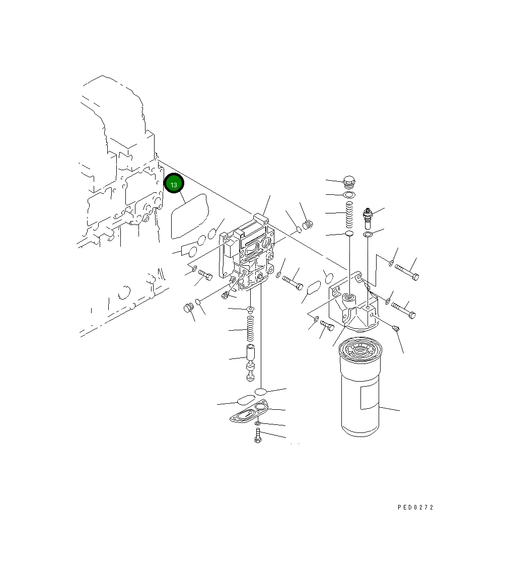 Кольцо уплотнительное (O-Ring) 6210-21-6462 Komatsu