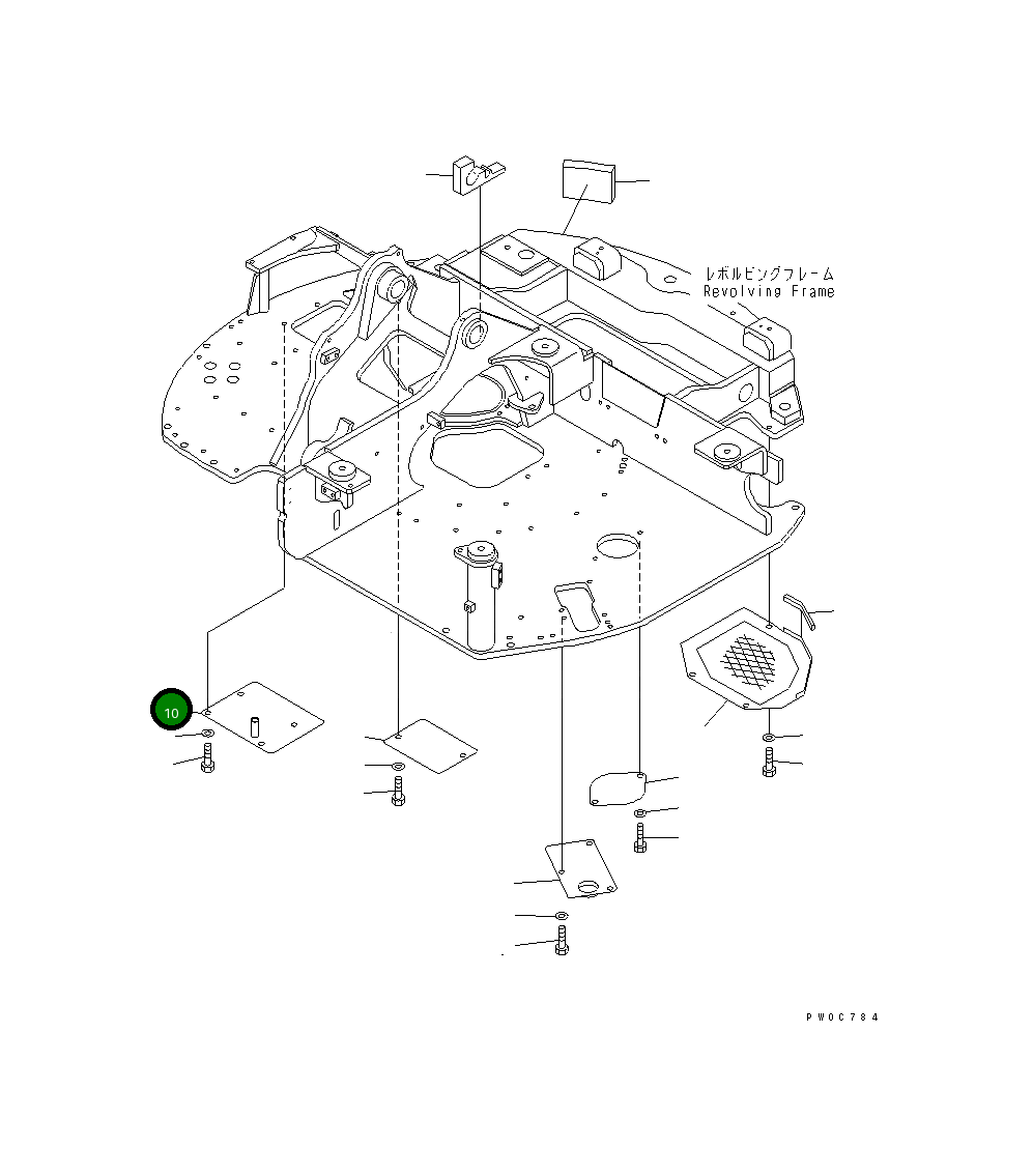Крышка 20U-46-41142 Komatsu