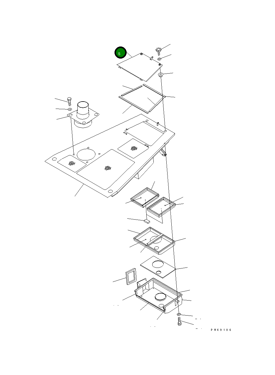 Крышка 134-X11-1561 Komatsu