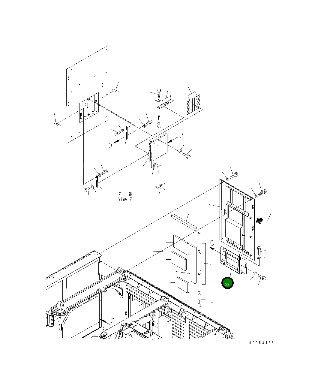 Крышка 21T-54-32221 Komatsu