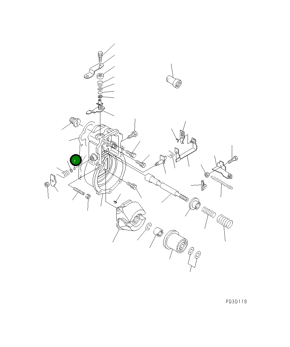 Кольцо уплотнительное (O-Ring) DK016530-1010 Komatsu
