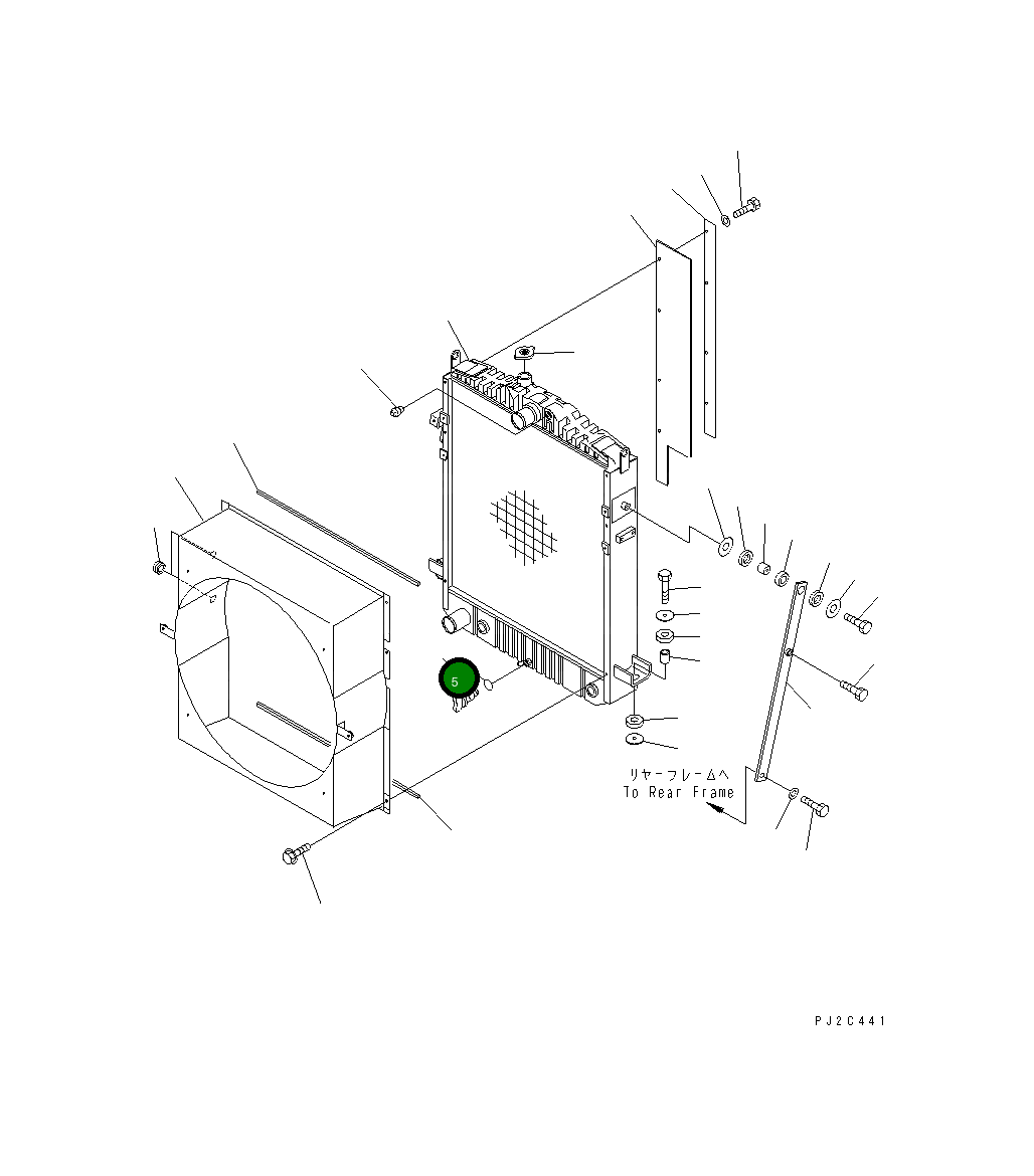 Кольцо уплотнительное (O-Ring) 415-03-11160 Komatsu