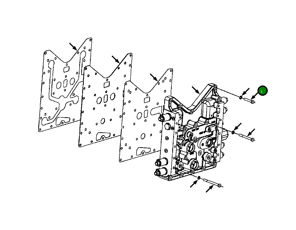 Болт 30 007 R1 Komatsu