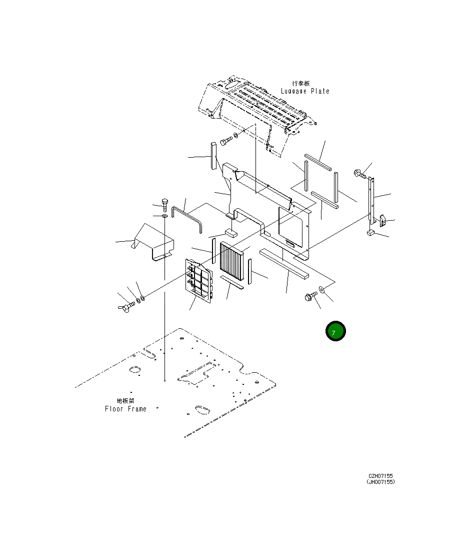 Болт 01435-80820 Komatsu