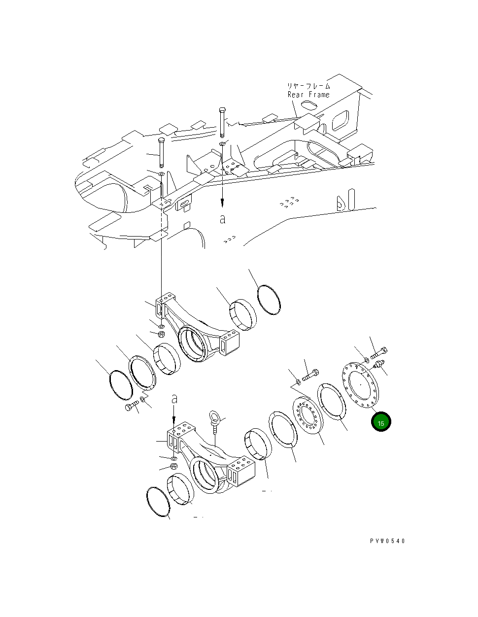 Крышка 42C-46-17131 Komatsu
