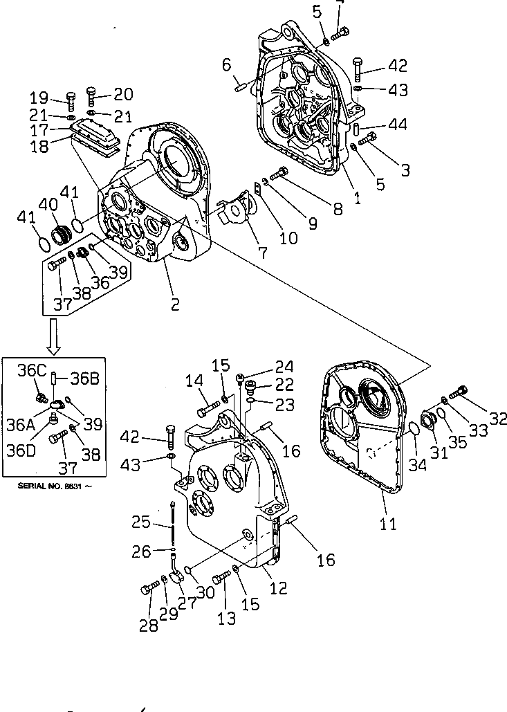 Болт 01011-63951  Komatsu