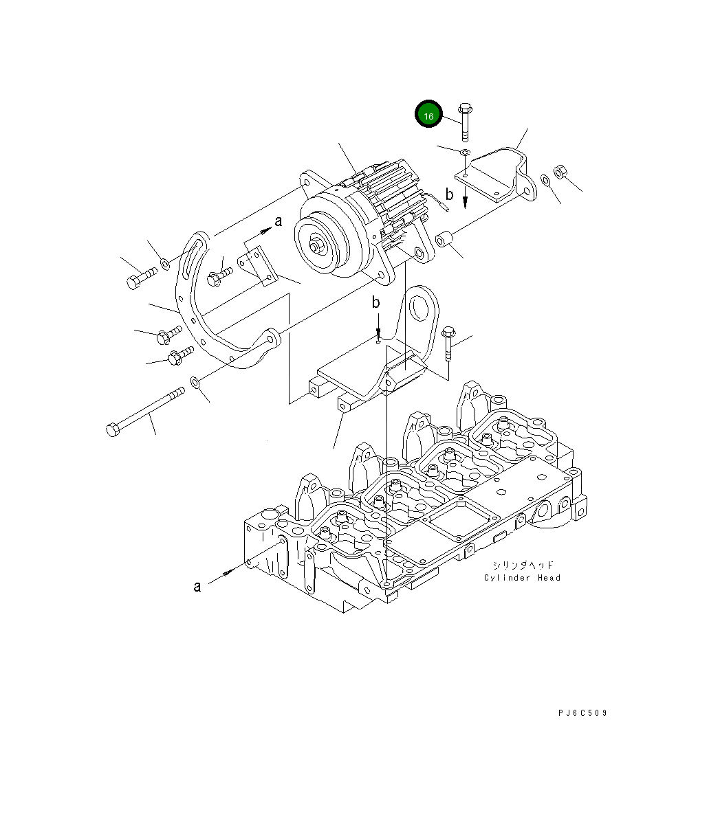 Болт 01435-01055 Komatsu