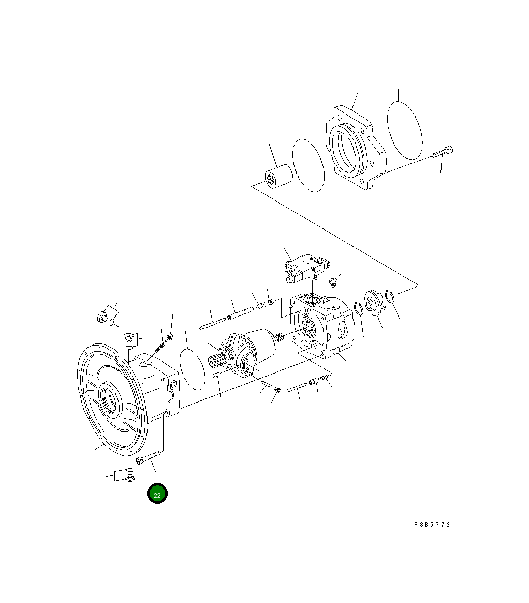 Болт 21P-60-K3170 Komatsu