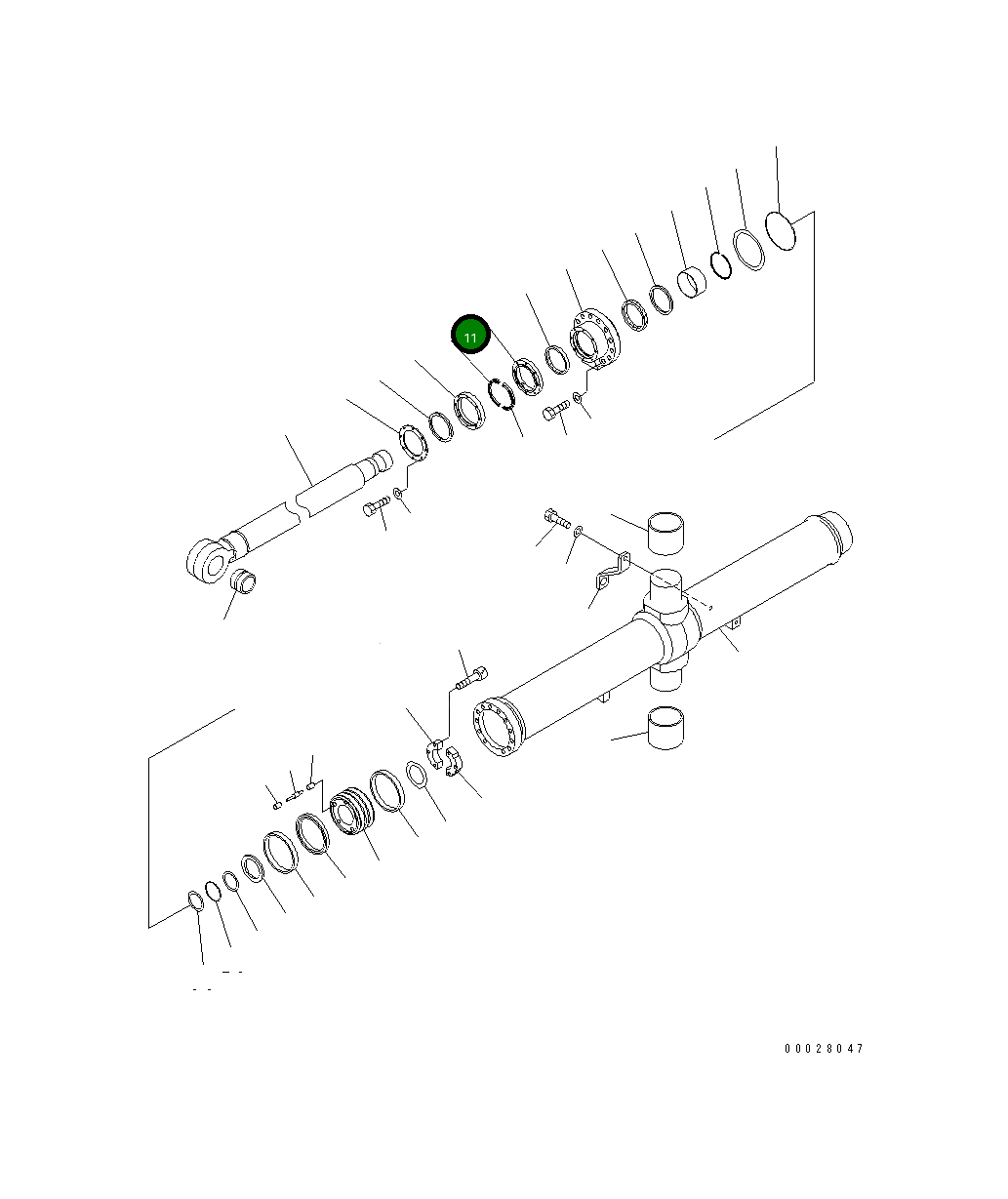 Кольцо 707-88-36560 Komatsu