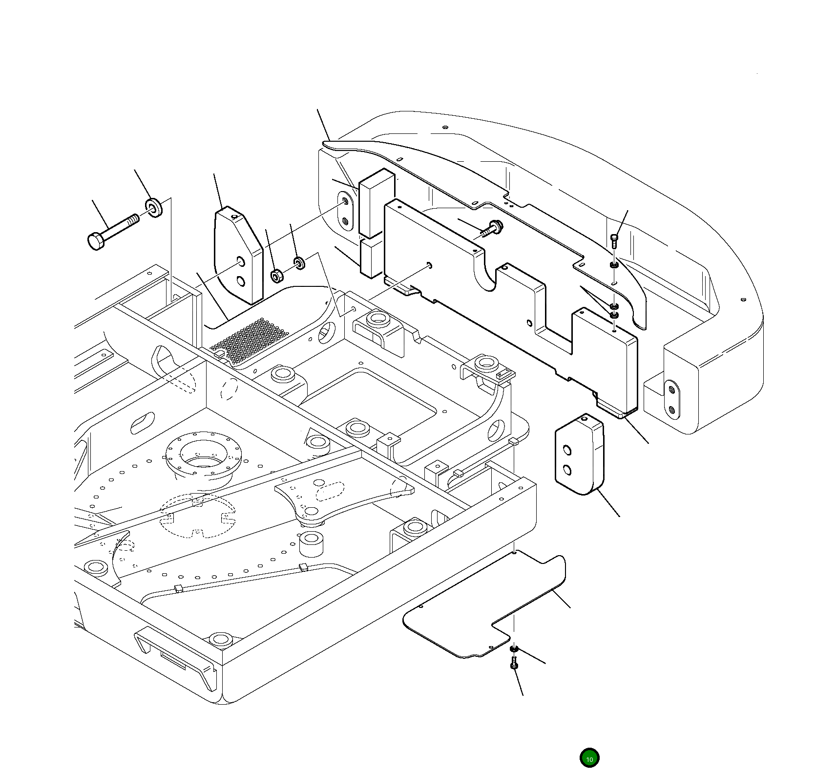 Крышка 21D-46-11380 Komatsu