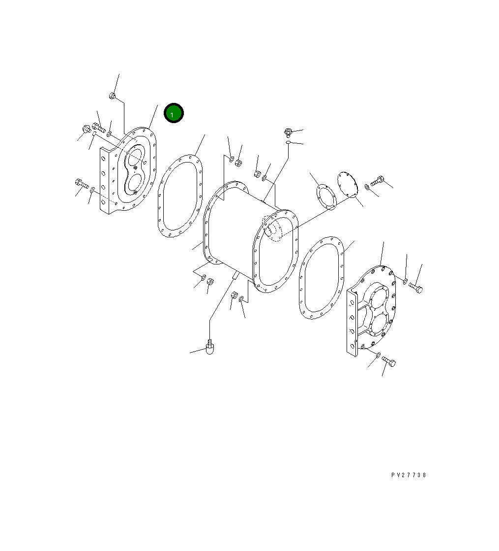 Крышка 8233-72-3411 Komatsu