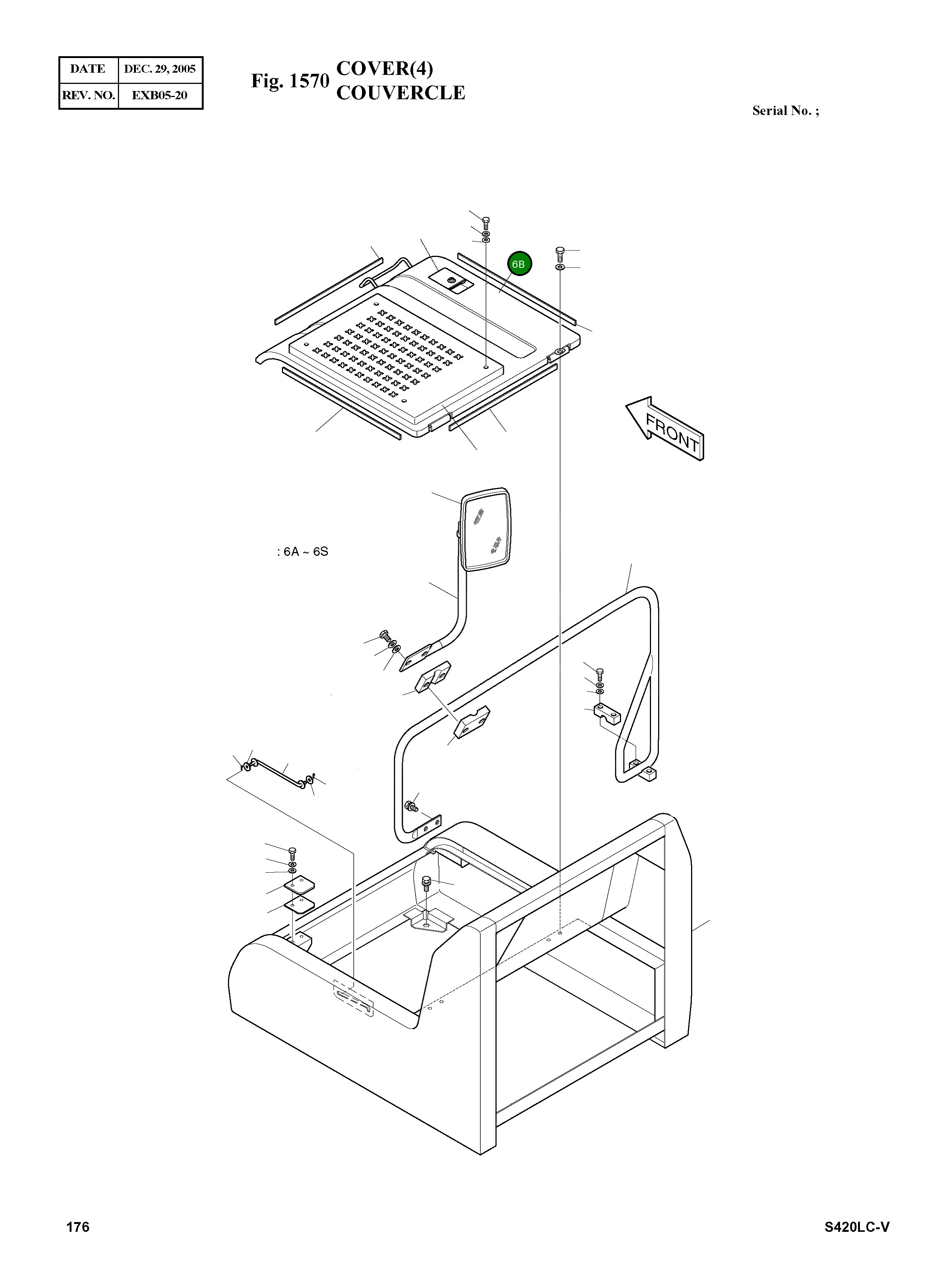 Крышка 621-02001C Komatsu