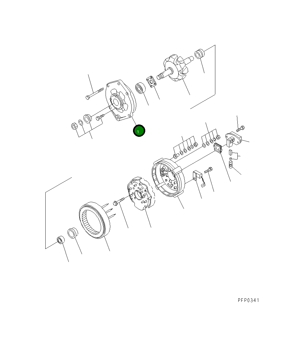 Крышка 20Y-01-K1510 Komatsu