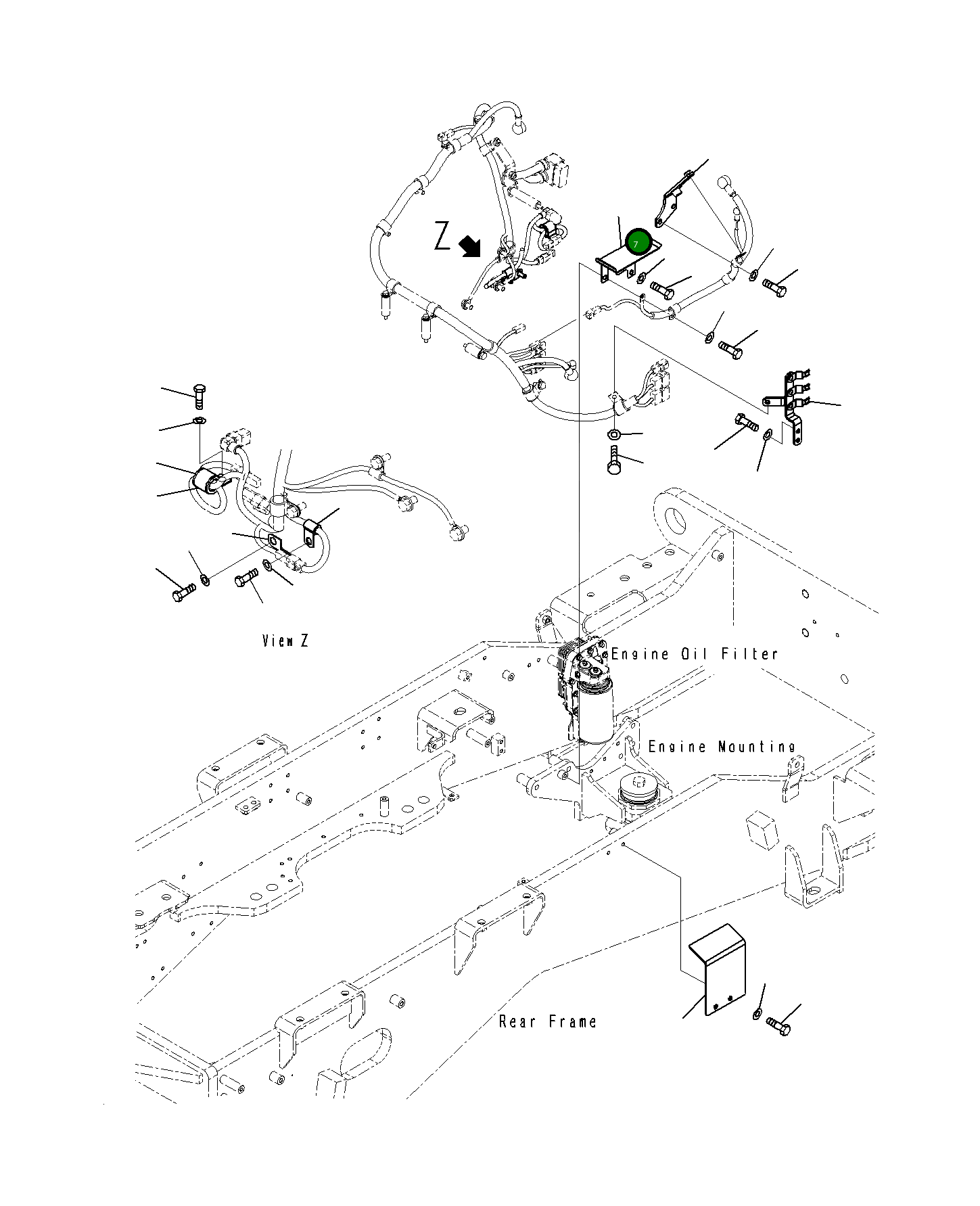 Крышка 23H-06-11791  Komatsu