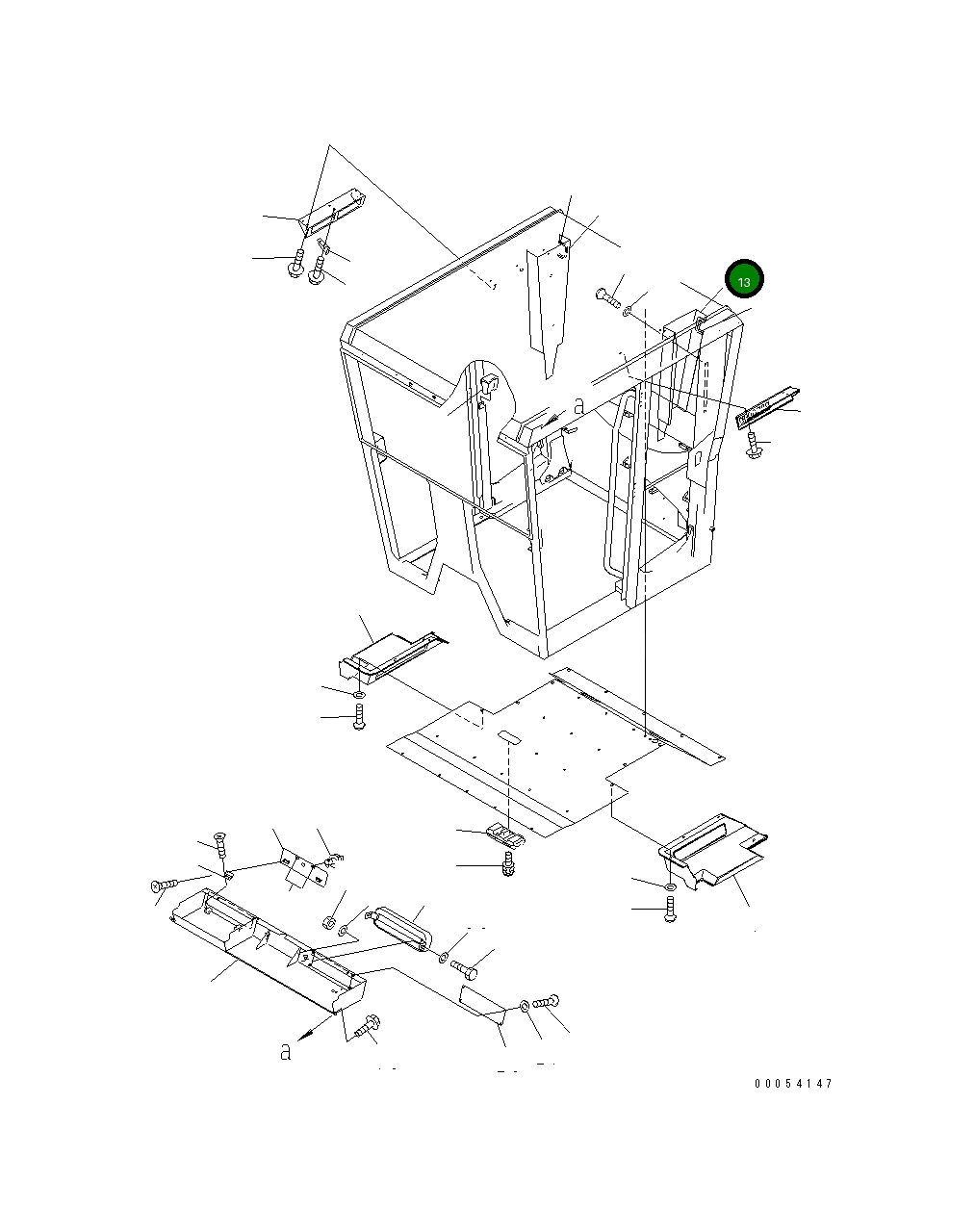 Крышка 23B-952-6510 Komatsu