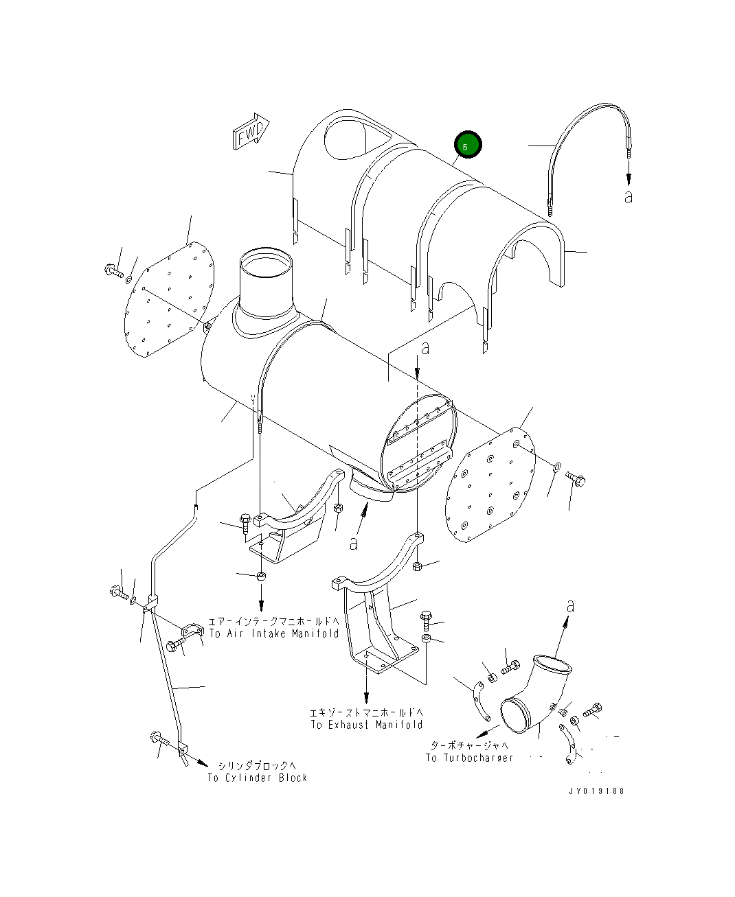 Крышка 6217-11-5740 Komatsu