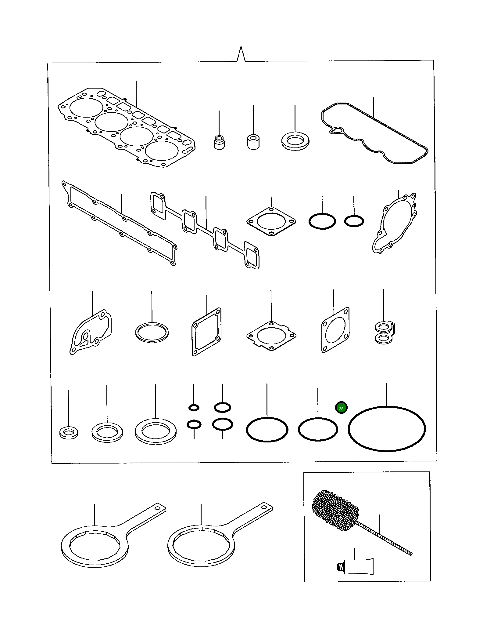 Кольцо уплотнительное (O-Ring) YM24311-000300 Komatsu