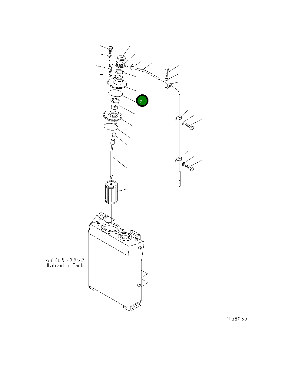Крышка 23D-60-31240 Komatsu