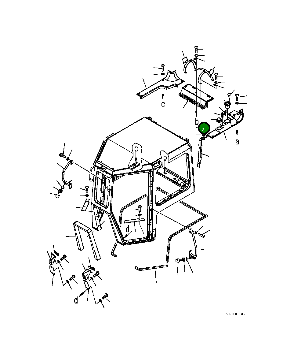 Крышка 17A-Z11-2791  Komatsu