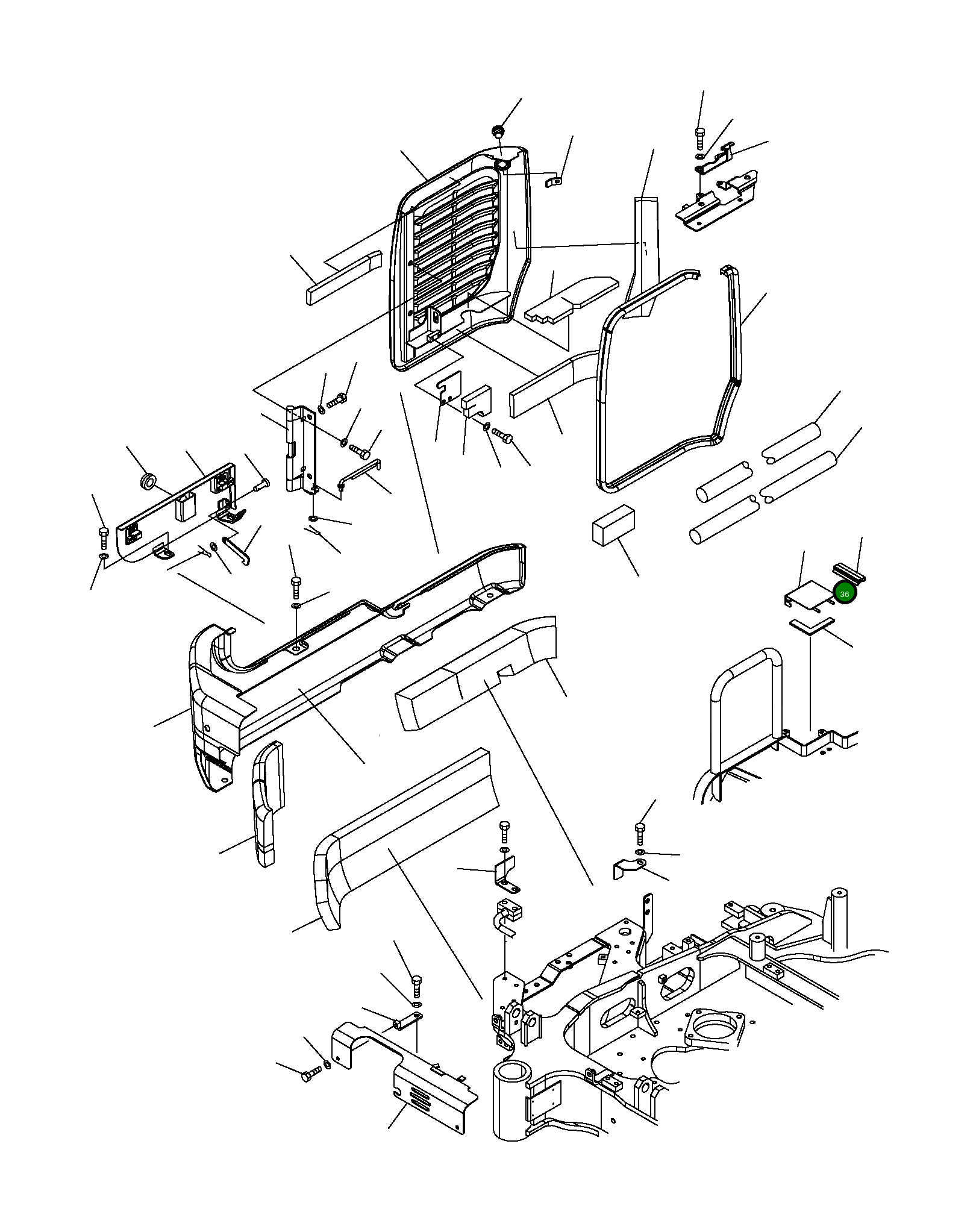 Крышка 20W-54-91510 Komatsu
