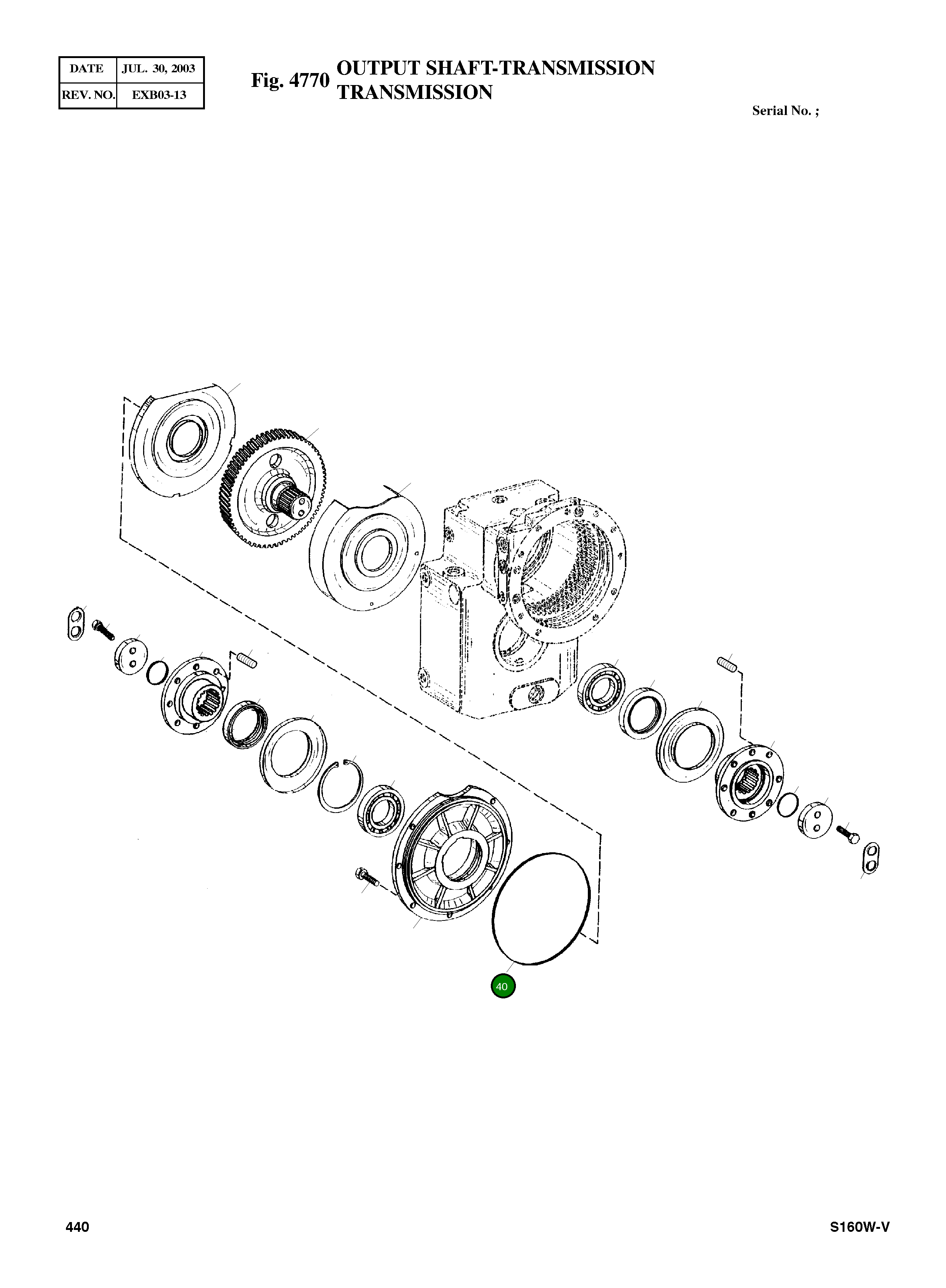 Кольцо уплотнительное (O-Ring) 0634 303 134  Komatsu
