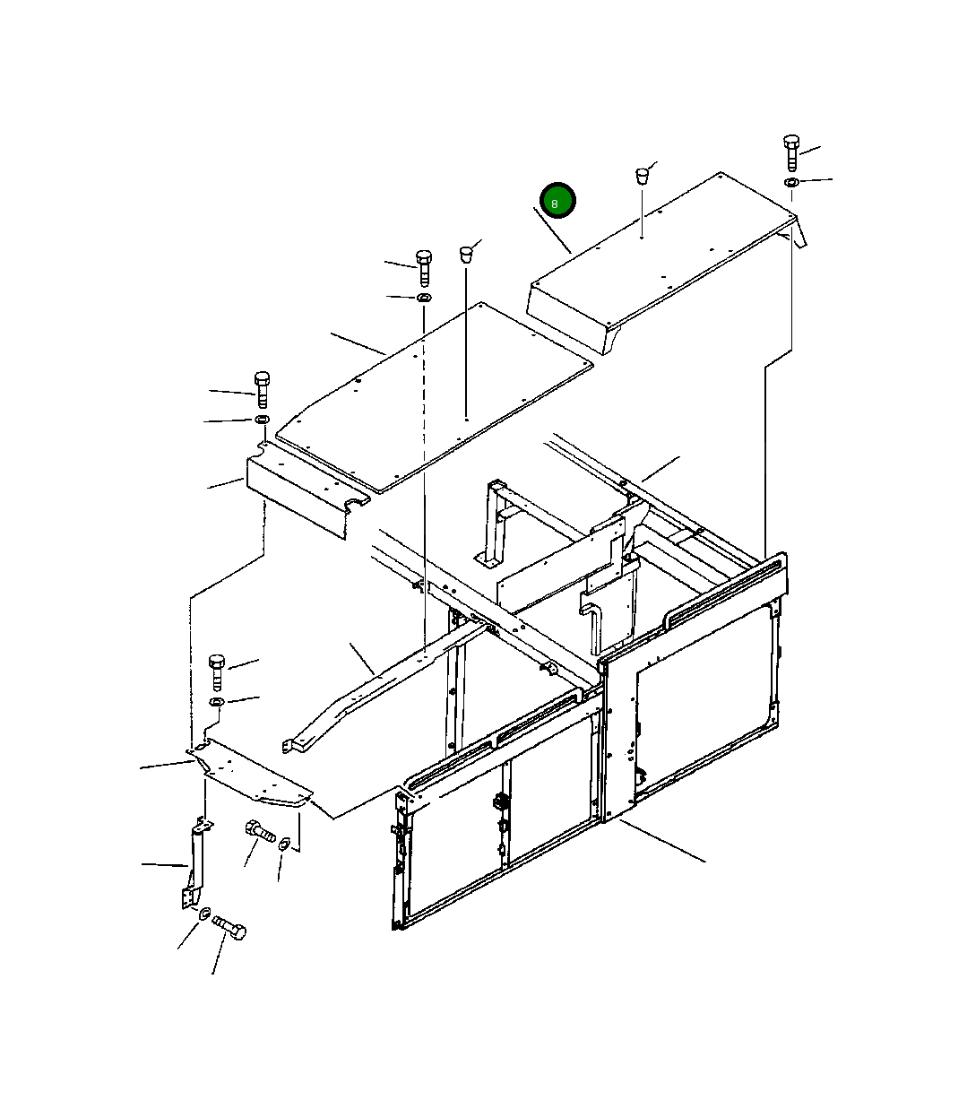 Крышка 209-54-54530 Komatsu
