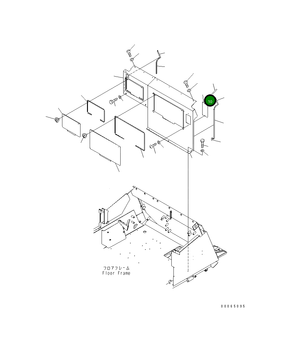 Крышка 561-06-86141 Komatsu