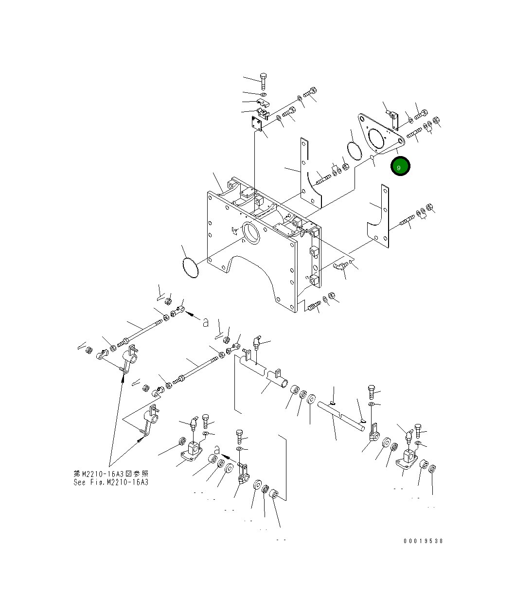 Крышка 176-916-1210 Komatsu
