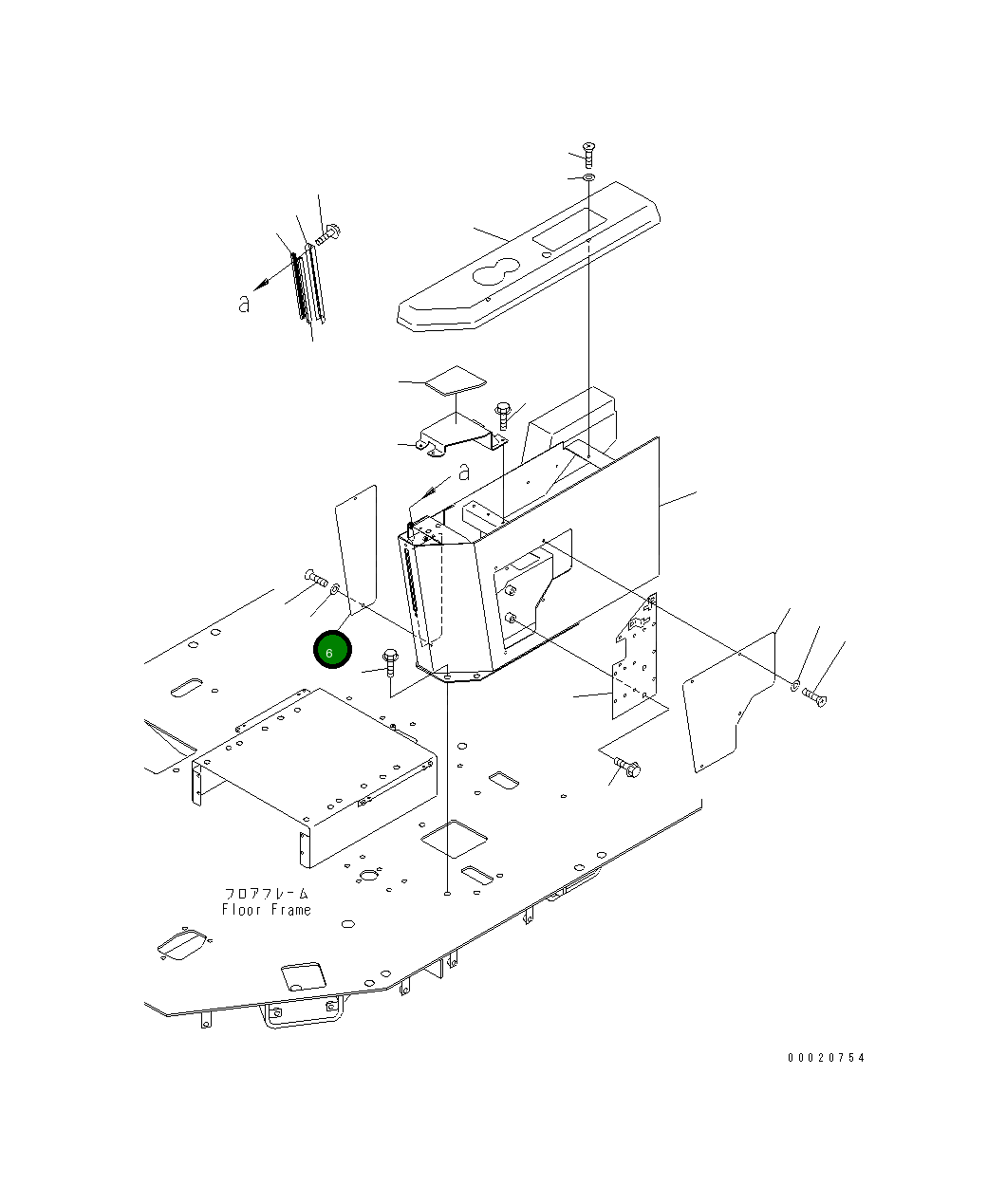 Крышка 42C-54-12931  Komatsu