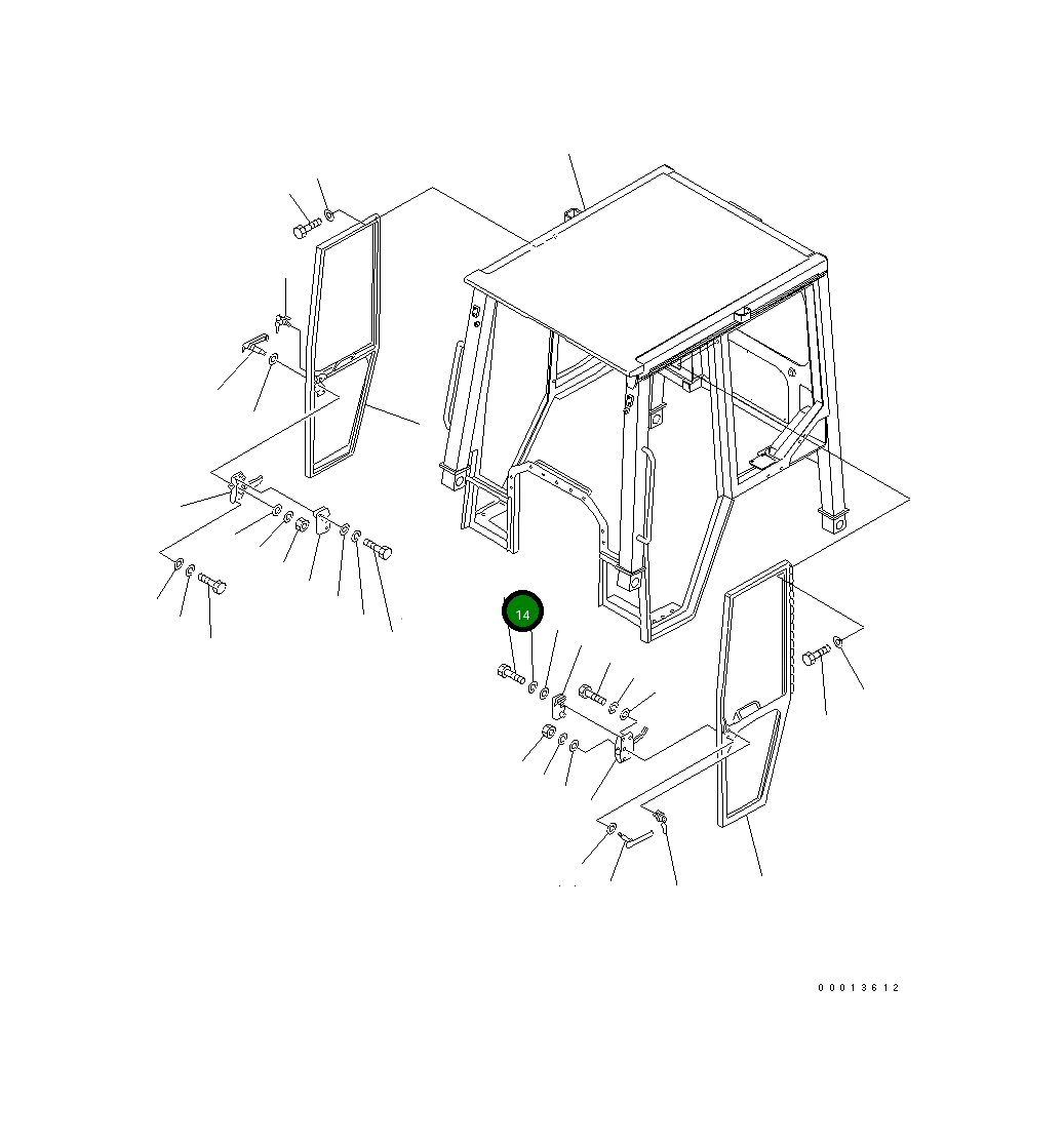 Болт 01010-D0645 Komatsu