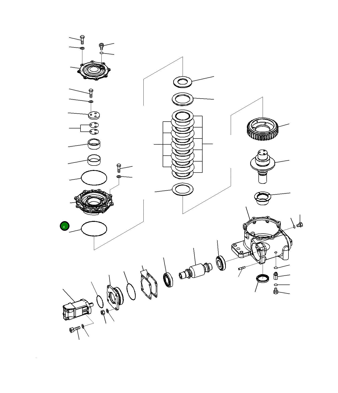Крышка 23H-70-13121 Komatsu