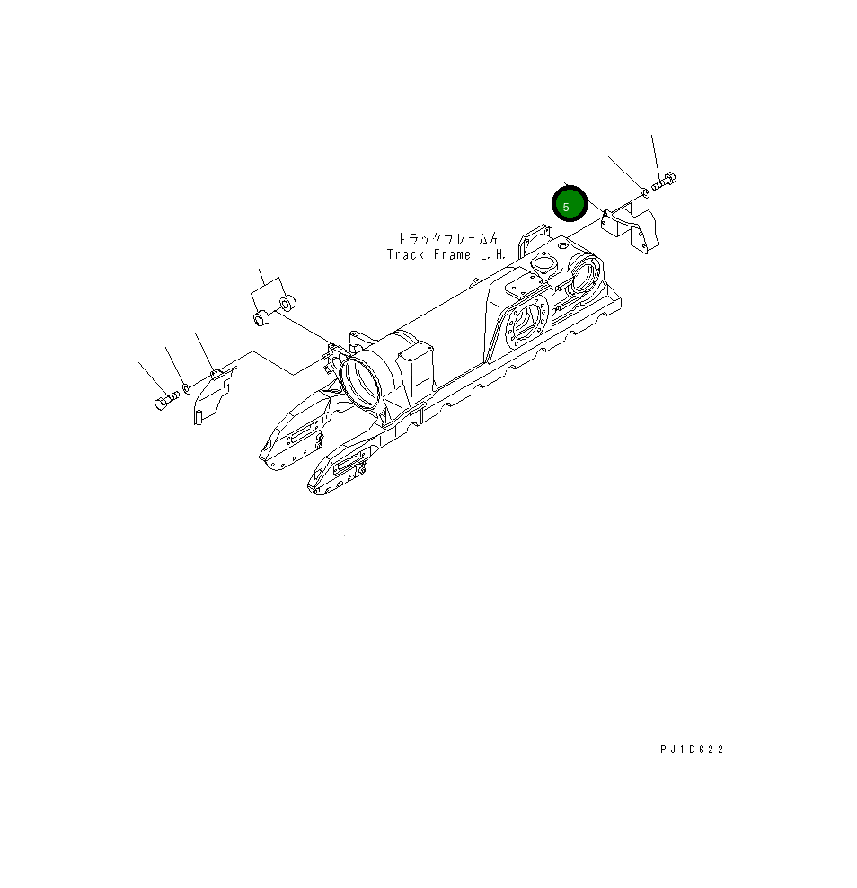 Крышка 17M-30-25230  Komatsu