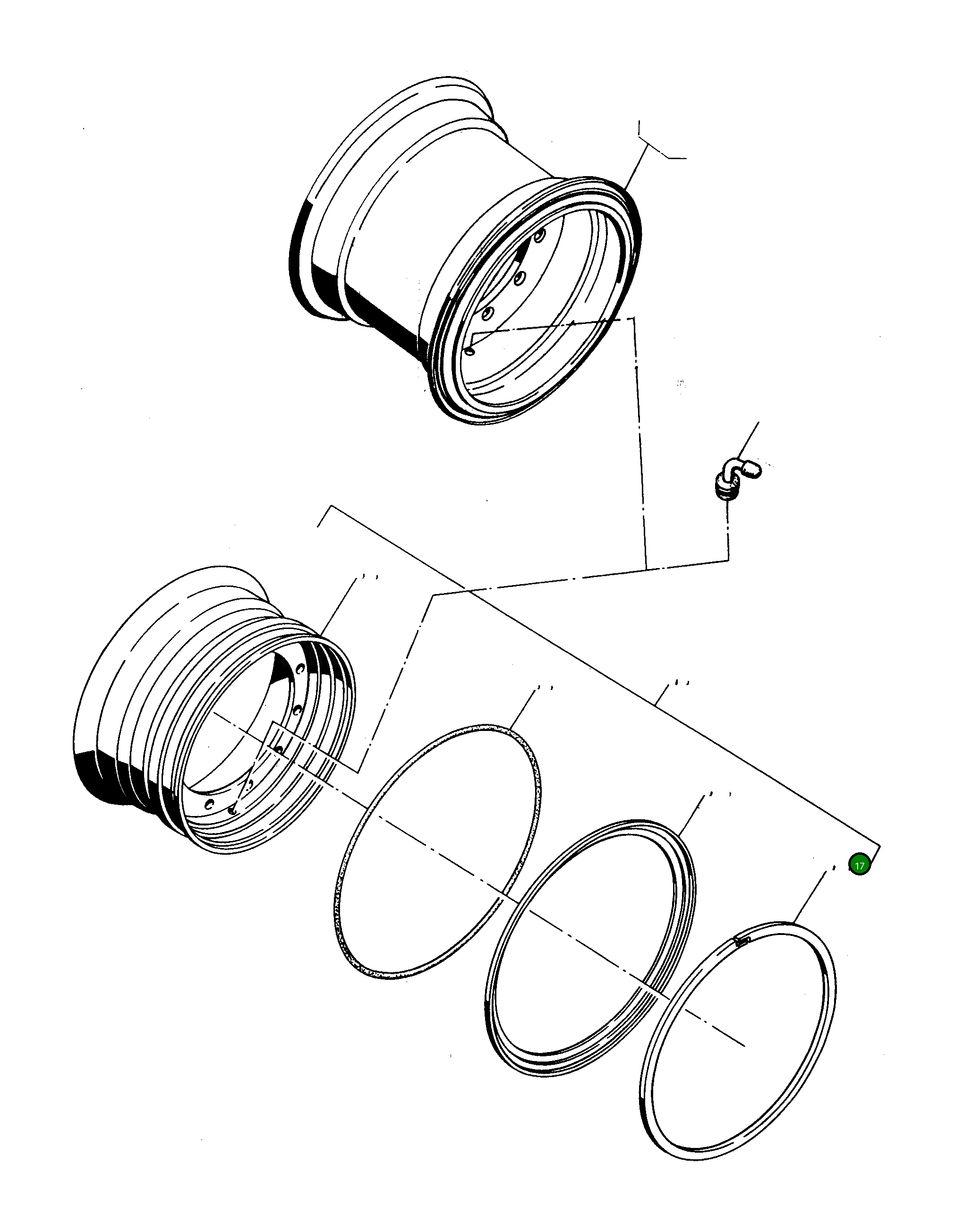 Кольцо 3229203M1 Komatsu