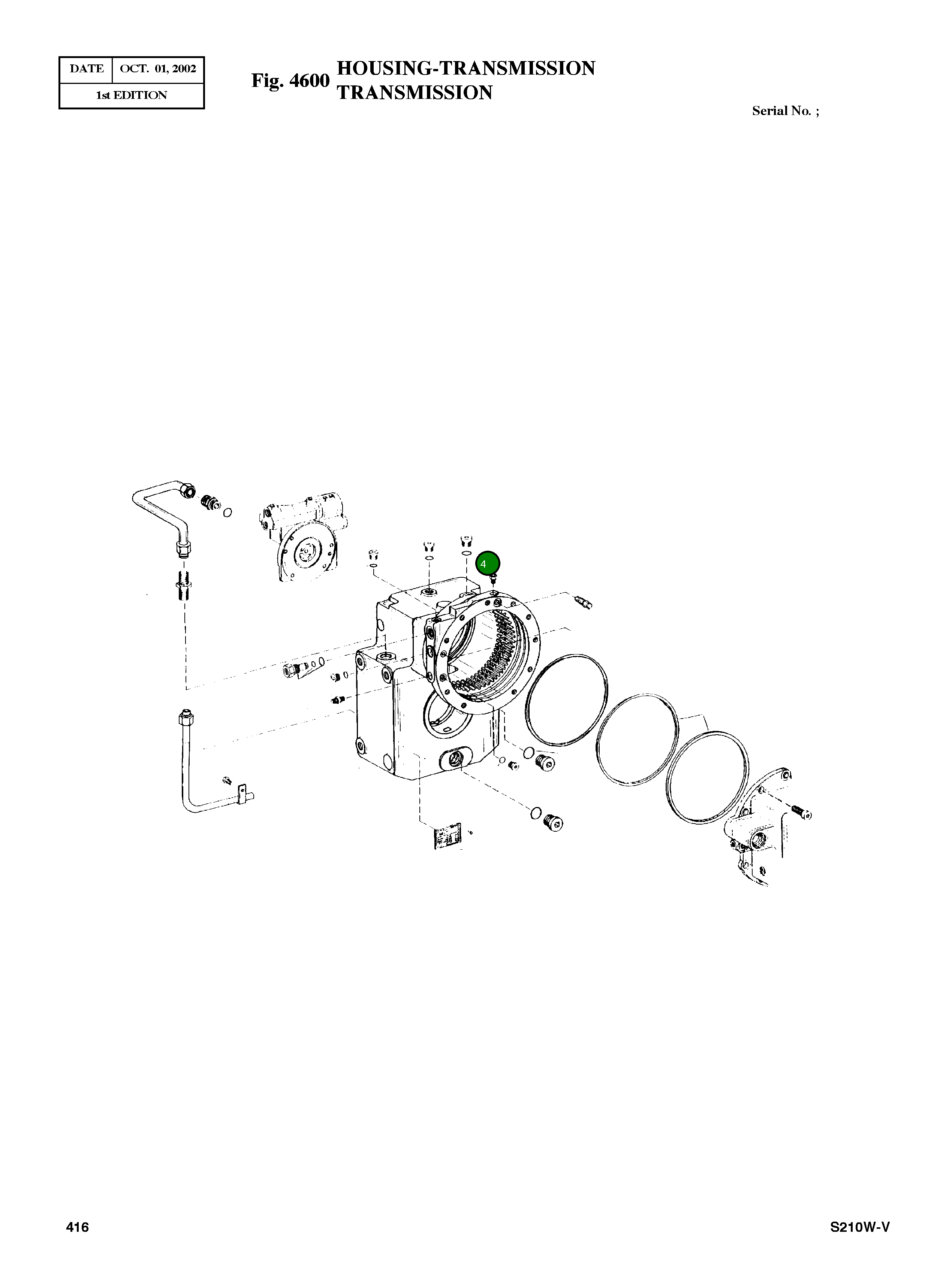 Кольцо уплотнительное (O-Ring) 0634 304 287 Komatsu