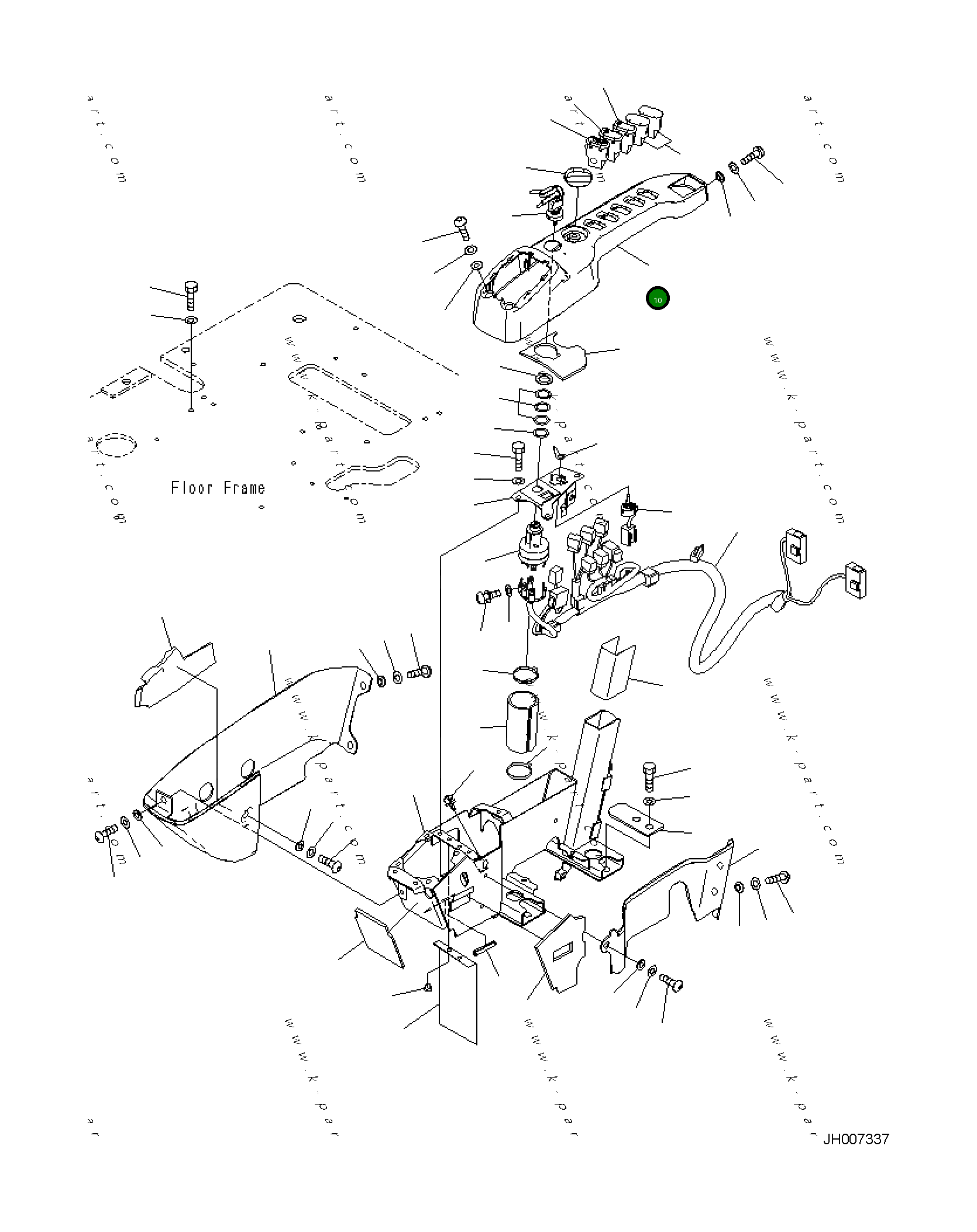 Крышка 2A5-43-11582  Komatsu